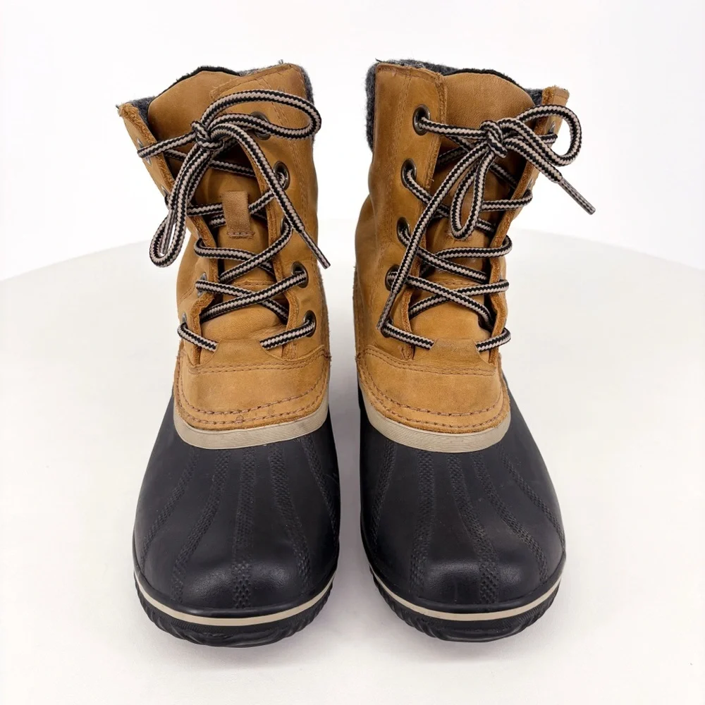 SOREL Slimpack II Lace Waterproof Boots in Elk Black 7.5 - Picture 6 of 16